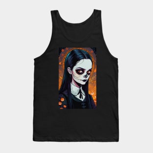 Dia de los Muertos Wednesday Addams Tank Top